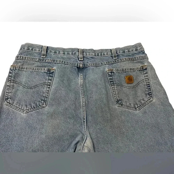 Carhartt Medium Wash Blue Denim Men’s Size 40x29. No tag. Measurements in pics. - Picture 3 of 9